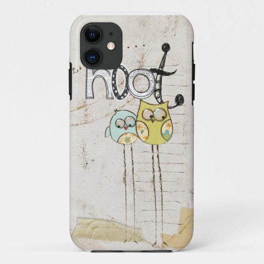 whimsical owl iphone 5 hoesje (Achterkant)