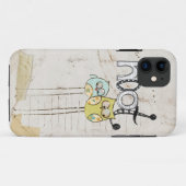 whimsical owl iphone 5 hoesje (Achterkant (horizontaal))