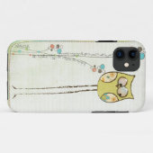 whimsical owl iphone 5 hoesje (Achterkant (horizontaal))