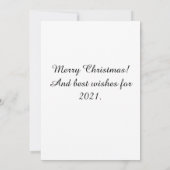 Whimsical Owl Kerstblauw-violet waterverf (Achterkant)