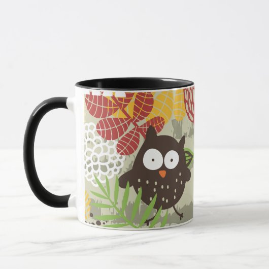 Whimsical owl Mug (Gauche)