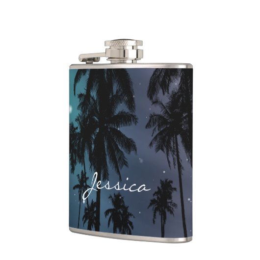 Whimsical Palm Trees and Starry Night Personalised Heupfles (Links)