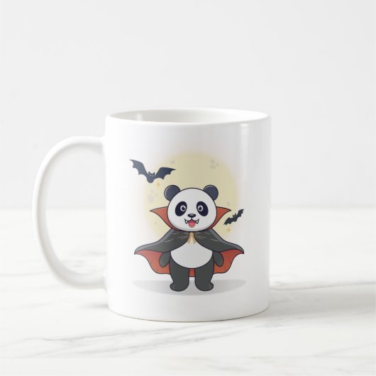 Whimsical Panda Wizard with Magic Hat Koffiemok (Links)