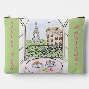 Whimsical Parijs en Eiffeltoren MAHJONG Etui