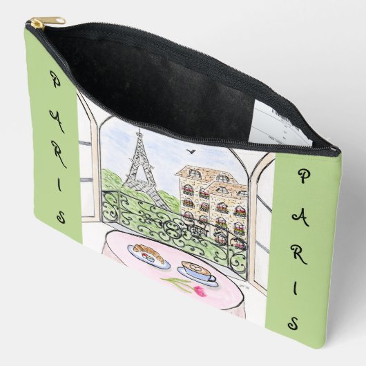 Whimsical Paris and Eiffel Tower Etui (Open)