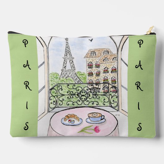Whimsical Paris and Eiffel Tower MAHJONG Etui (Achterkant)