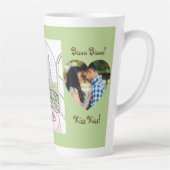 Whimsical Paris Eiffel Tower Bisou Kiss PHOTO Latte Mok (Rechts)