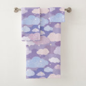 Whimsical Pastel Clouds et étoiles Motif (En situation)