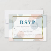 Whimsical Pastel Confetti Stippen Meal Choice RSVP (Voorkant)