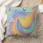 Whimsical Pastel Crochet Garden Pattern  Kussen (Deken)