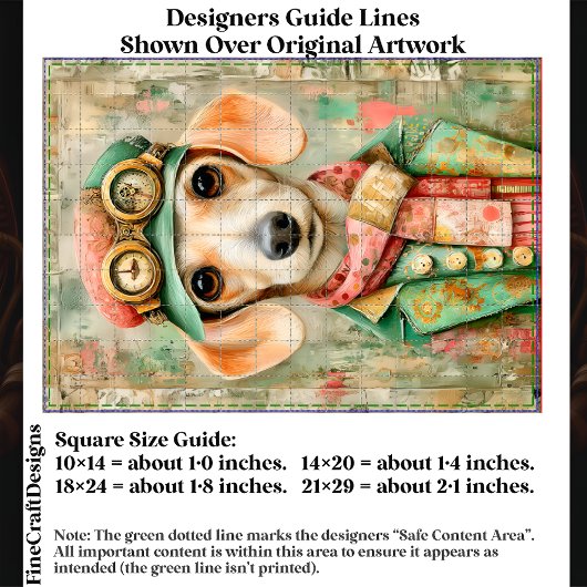 Whimsical Pastel Dressed Teckel EB4R Decoupage Tissuepapier