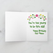 Whimsical Pastel Floral Bonne carte d'anniversaire (Intérieur)