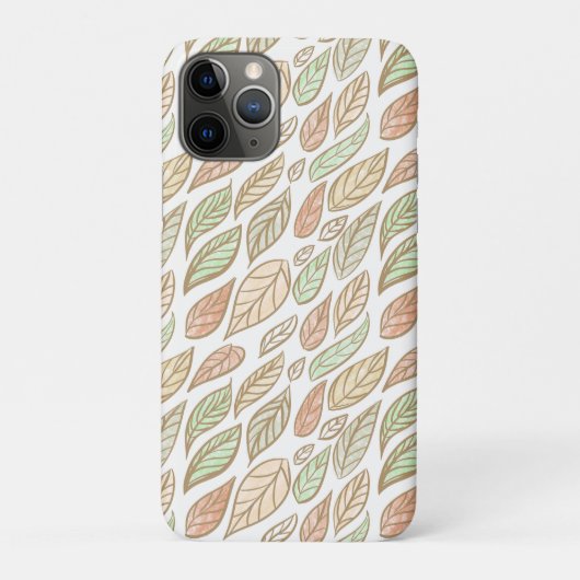Whimsical Pastel Leaf Art Protective  Case-Mate iPhone Case (Achterkant)