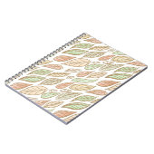 Whimsical Pastel Leaf Drift Notitieboek (Linkerzijde)