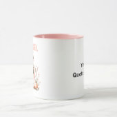 Whimsical Pastel Pink Ghost Pumpkin Halloween Mok (Midden)