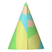 Whimsical pastel retro kind feesthoedjes (Achterkant)