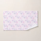 Whimsical Pastel rose Sirène Motif Imprimer (Serviette à main)