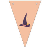 Whimsical peachy rose sorcier drapeaux à thème bun (Deuxième drapeau)