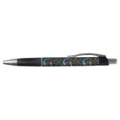 Whimsical Peacock Chalk Pastel Bird gepersonalisee Pen (Bovenkant)