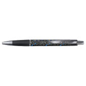 Whimsical Peacock Chalk Pastel Bird gepersonalisee Pen (Achterkant)