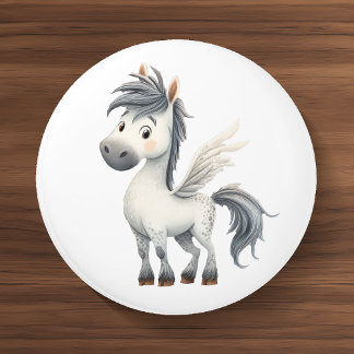 Whimsical Pegasus Ceramic Kids Room Keramische Knop