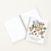 Whimsical Personalized Gardening Journal Notitieboek (Binnen)