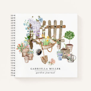 Whimsical Personalized Gardening Journal Notitieboek