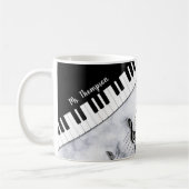 Whimsical Personalized Piano Keys Coffee Mok (Links)