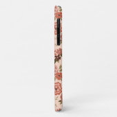 Whimsical Perzik Bruin Bloemen Patroon Case-Mate iPhone Case (Achterkant/links)