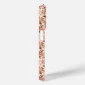 Whimsical Perzik Bruin Bloemen Patroon Case-Mate iPhone Case (Achterkant / Rechts)
