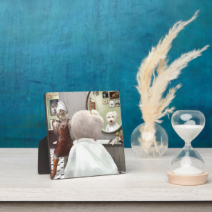Whimsical Pet Barber Shop Fotoplaat