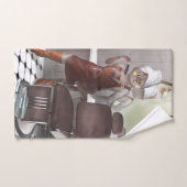 Whimsical Pet Barber Shop Handdoek (Handdoek)