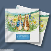 Whimsical Peter Rabbit Baby shower Livre d'invité