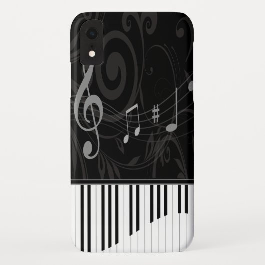 Whimsical Piano en Musical Notes Case-Mate iPhone Case (Achterkant)