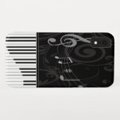 Whimsical Piano en Musical Notes Case-Mate iPhone Case (Achterkant (horizontaal))