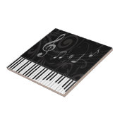 Whimsical Piano en Musical Notes Tegeltje (Zijkant)