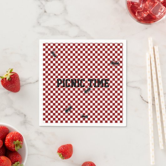 Whimsical Picknick Ants Aangepaste Servetten (Insitu)