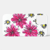 Whimsical Pink and White Flowers Case-Mate iPhone Case (Achterkant (horizontaal))