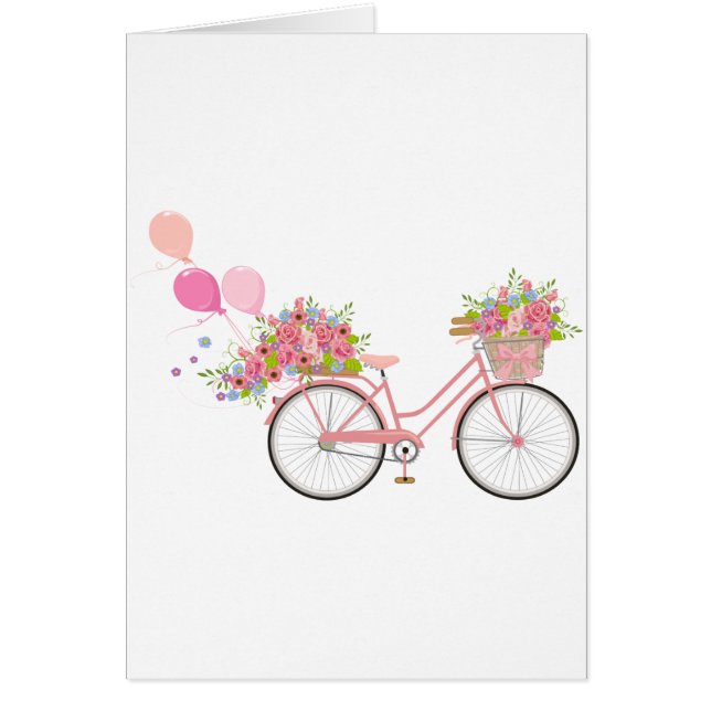 Whimsical Pink Bicycle (Voorkant)