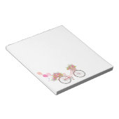 Whimsical Pink Bicycle Notitieblok (Schuin)