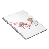 Whimsical Pink Bicycle Notitieboek (Rechterzijde)