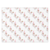 Whimsical Pink Bicycle Tafelkleed (Voorkant (Horizontaal))