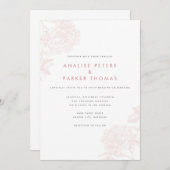 Whimsical  Pink Botanical Kaart (Voorkant / Achterkant)