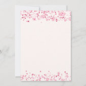 Whimsical Pink Butterfly Invitation de fête d'anni (Dos)