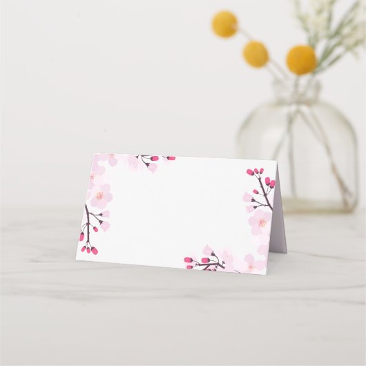 Whimsical Pink Cherry Blossom Custom Wedding (Voorkant)