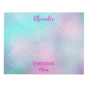  Whimsical Pink en Blue Ombre Notitieblok