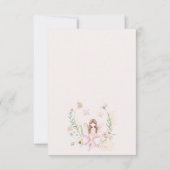 Whimsical Pink Fairy Premier anniversaire Carte de (Dos)