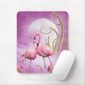 Whimsical Pink Flamingos Mousepad Muismat (Met muis)
