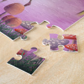 Whimsical Pink Flamingos Puzzle Legpuzzel (Zijkant)