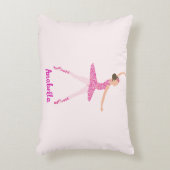 Whimsical Pink Glitter Ballerina Look Accent Kussen (Voorkant(Verticaal))